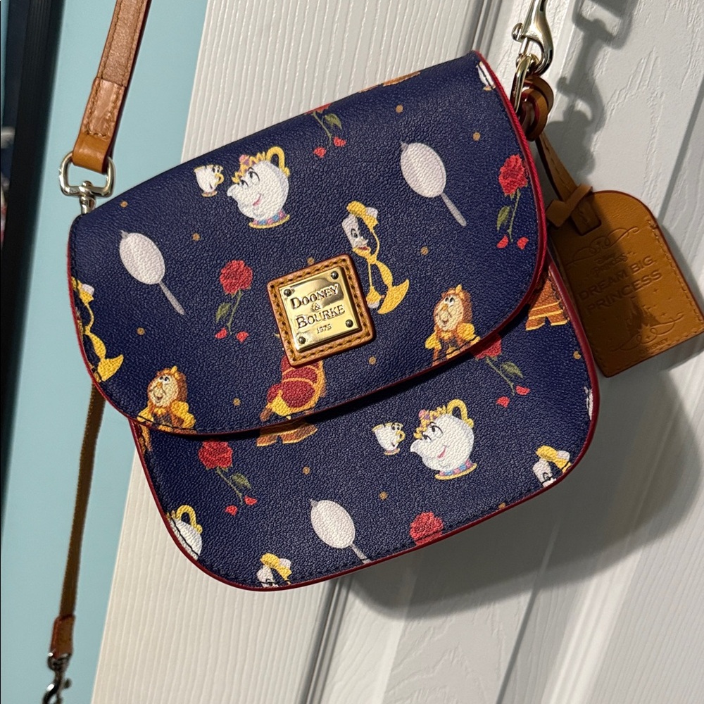 Dooney & Bourke Beauty and the Beast Navy Crossbody Bag
